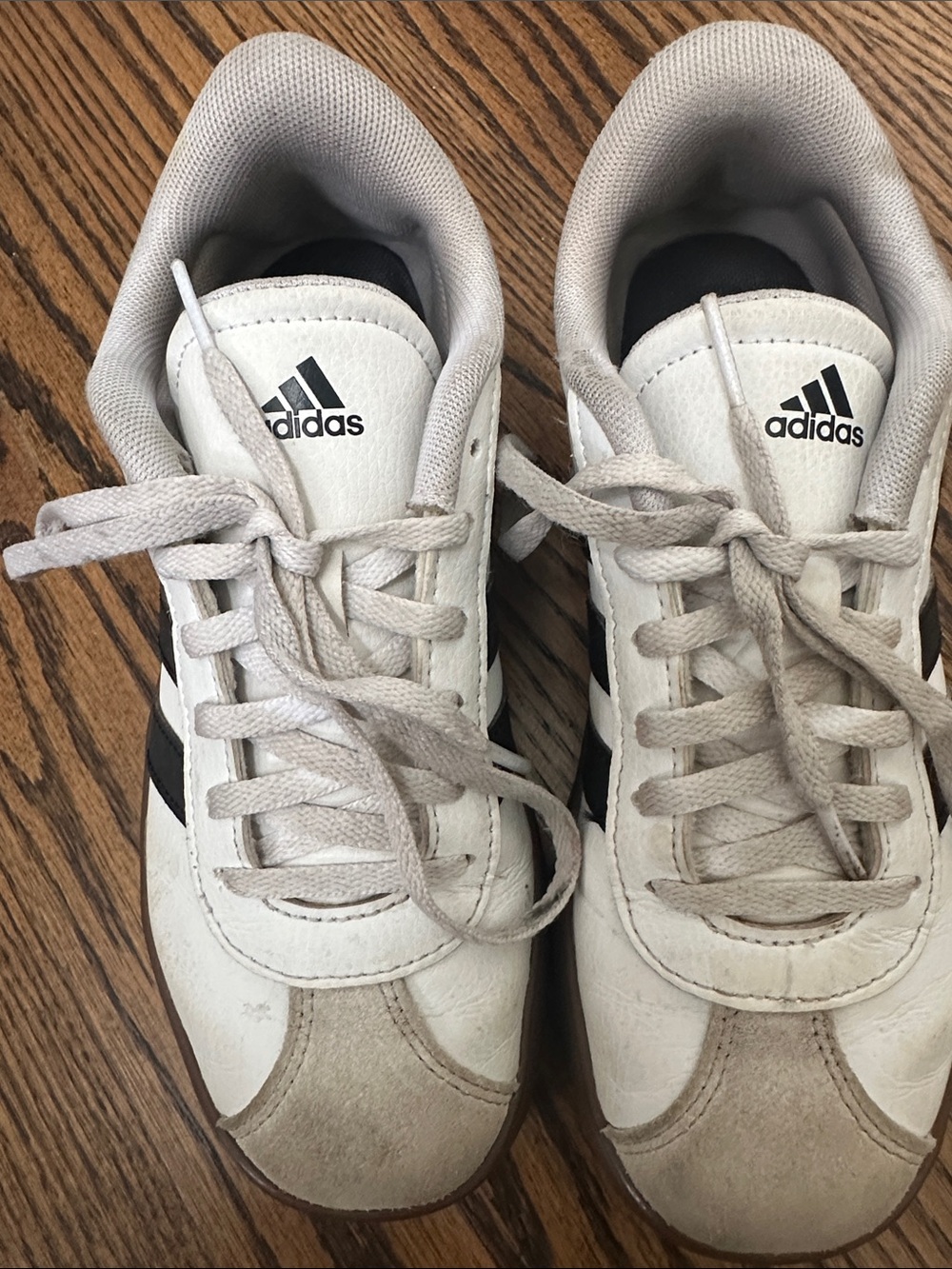 adidas Kids White and Black Sneakers